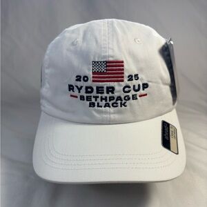 2025 Ryder Cup Golf Hat Bethpage Black Adjustable Strap Back New With Tags Cap